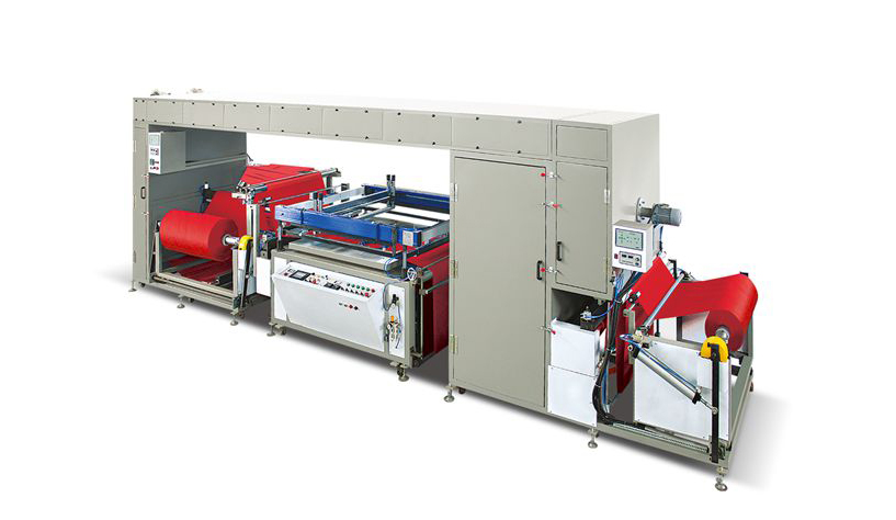 全自動無紡布卷對卷單色絲網(wǎng)印刷機